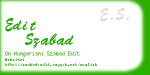 edit szabad business card